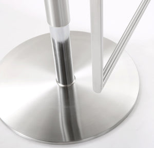 Amalfi Grey Stainless Steel Adjustable Barstool