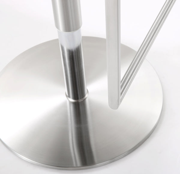 Amalfi Grey Stainless Steel Adjustable Barstool