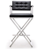 Director Stainless Steel Barstool Black TOV-K3625