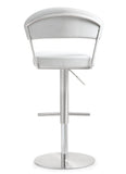 Cosmo White Stainless Steel Barstool