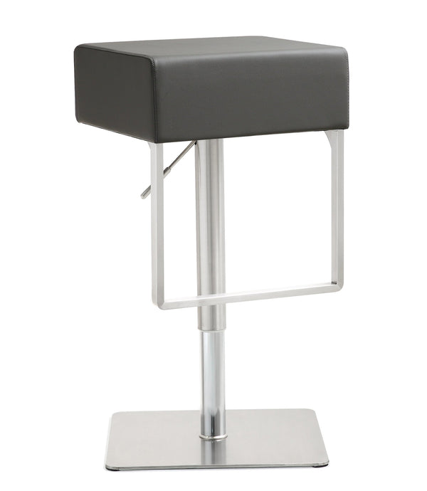 Seville Grey Stainless Adjustable Barstool