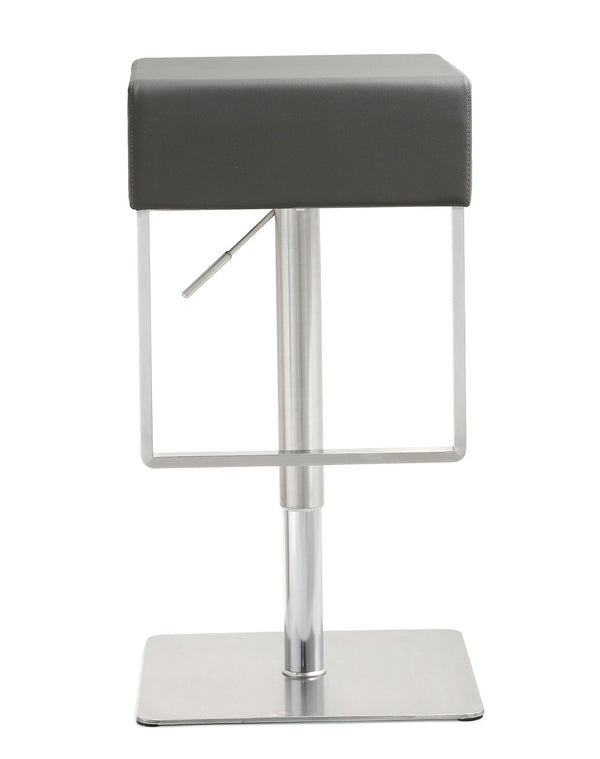 Seville Grey Stainless Adjustable Barstool