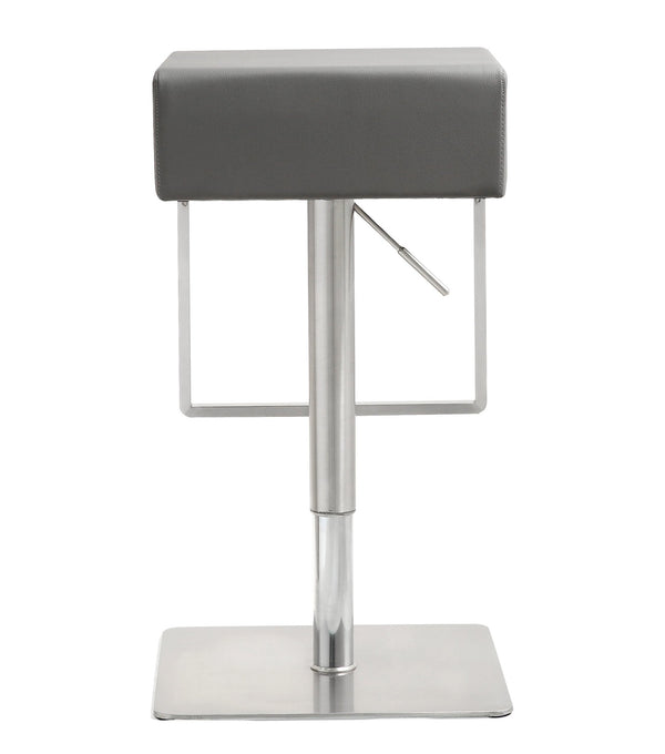Seville Grey Stainless Adjustable Barstool
