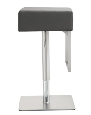 Seville Grey Stainless Adjustable Barstool