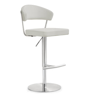 Cosmo Light Grey Stainless Steel Barstool