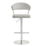 Cosmo Light Grey Stainless Steel Barstool