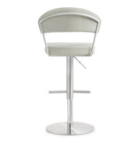 Cosmo Light Grey Stainless Steel Barstool