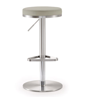 Fano Light Grey Stainless Steel Barstool