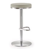 Fano Light Grey Stainless Steel Barstool