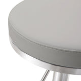 Fano Light Grey Stainless Steel Barstool