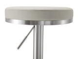 Fano Light Grey Stainless Steel Barstool