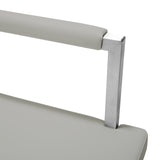 Director Light Grey Stainless Steel Counter Stool