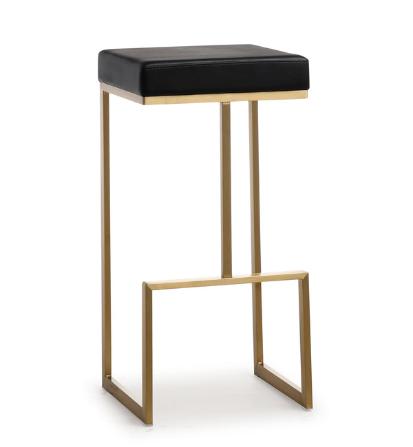 Ferra Black Gold Steel Barstool (Set of 2)