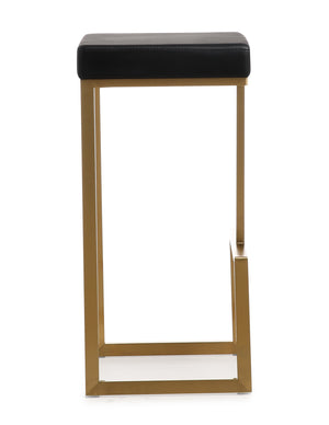 Ferra Black Gold Steel Barstool (Set of 2)