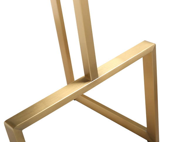 Ferra White Gold Steel Barstool (Set of 2)