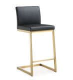 Parma Gold Steel Counter Stool (Set of 2)