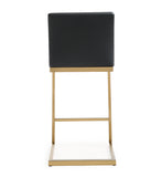 Parma Black Gold Steel Counter Stool (Set of 2)