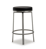 Pratt Black Swivel Counter Stool - Set of 2