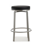 Pratt Black Swivel Counter Stool - Set of 2