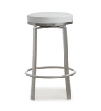 Pratt White Swivel Counter Stool - Set of 2