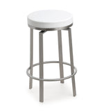 Pratt White Swivel Counter Stool - Set of 2