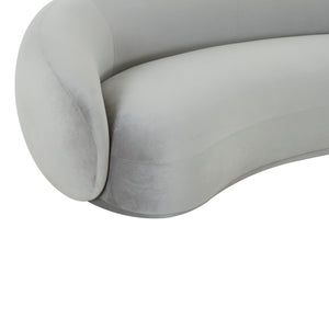 Kendall Light Grey Velvet Sofa