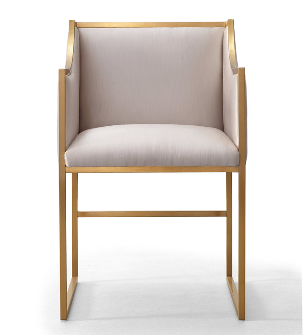 Atara Cream Velvet Gold Chair