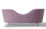 Eva Blush Velvet Sofa