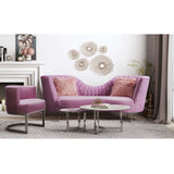 Eva Velvet Sofa Blush TOV-L6128