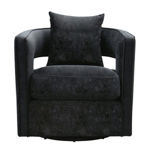 Kennedy Swivel Chair Black TOV-L6145