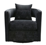 Kennedy Swivel Chair Black TOV-L6145