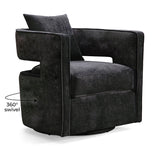 Kennedy Swivel Chair Black TOV-L6145