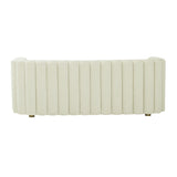 Callie Cream Velvet Sofa