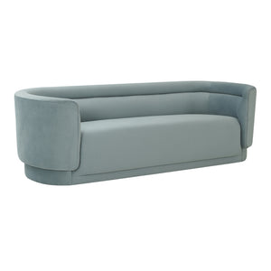 Macie Sea Blue Velvet Sofa