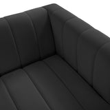 Norah Black Velvet Sofa