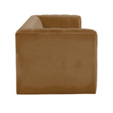 Norah Cognac Velvet Sofa