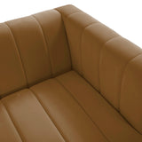 Norah Cognac Velvet Sofa