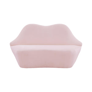 Lips Blush Velvet Settee