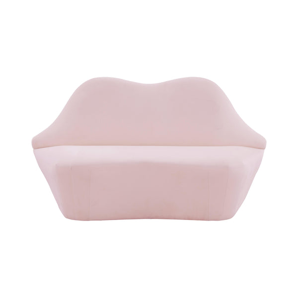 Lips Blush Velvet Settee
