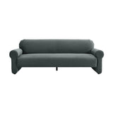 Keelee Grey 84" Velvet Sofa