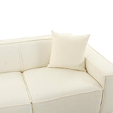 Olafur Cream Linen Sectional - LAF