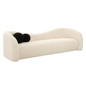 Leonie Beige Faux Shearling Sofa Beige TOV-L68579