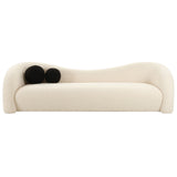 Leonie Beige Faux Shearling Sofa Beige TOV-L68579