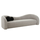 Leonie Grey Faux Shearling Sofa Grey TOV-L68580