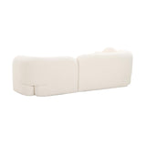 Amelie Cream Faux Fur Sofa Cream TOV-L68581