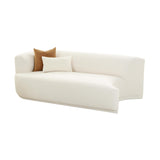 TOV Furniture Fickle Boucle Modular LAF Loveseat Cream 82.5"W x 41.3"D x 28.3"H