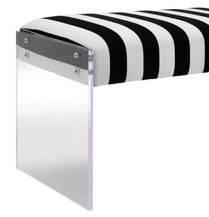 Envy Paris Velvet/Acrylic Bench