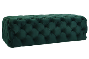 Kaylee Green Velvet Ottoman