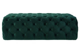 Kaylee Green Velvet Ottoman