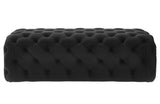 Kaylee Velvet Ottoman Black TOV-O67